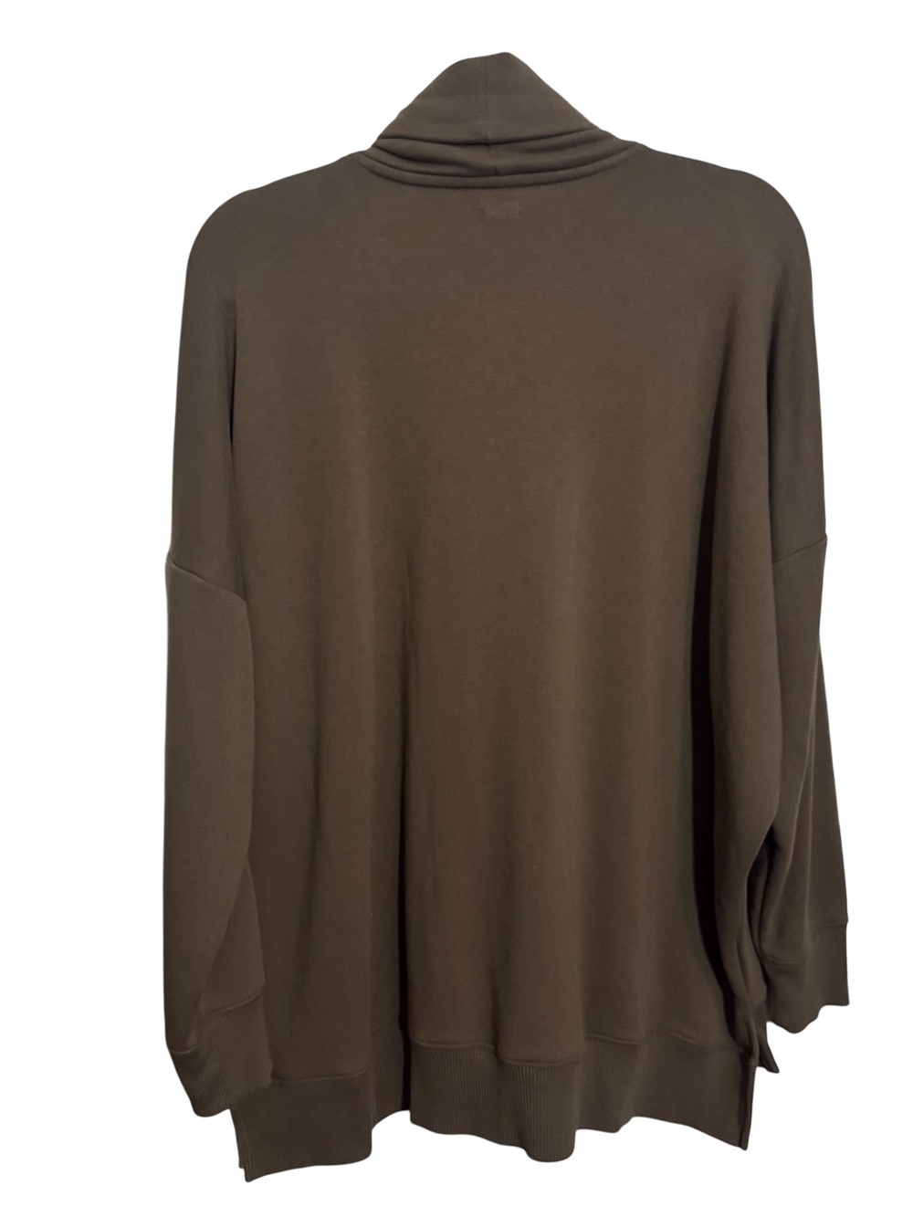 Aerie Size Medium Green Mock Neck Sweater Oversized Lounge Stretch Casual - Picture 4 of 6